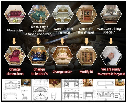 Elegant Style Arabic Couch Furniture Lounge Chair Living Room Sofa Set