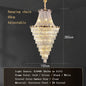 2024 Modern Large Luxury Living Room Chandeliers for Staircase Designer Crystal Pendant Lamps Home Decor Lighting Lustre Fixture