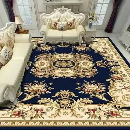 European Red Luxury Carpet Large Living Room Decoration Home Rugs Soft Comfortable Lounge Rug Anti Slip Washable Bedroom Mat