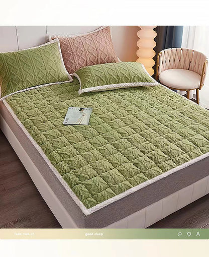 Milk Velvet Mattress Thicken Warm Winter Mattress Foldable Plush Bed Mattresses Twin King Queen Full Size Mattresses Bedding