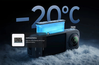 2025 New Arrival - Insta360 X5 360 Action Camera Essentials Bundle New Wind Guard 185 mins Run Time