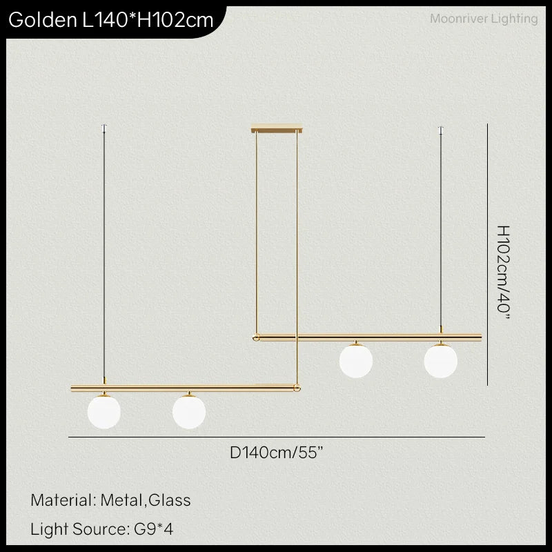 Hanging Lamp for Home LED Modern Minimalist Living Room Chandelier Simple Linear Restaurant Pendant Light Nordic Creative Shop