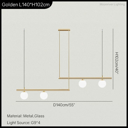 Hanging Lamp for Home LED Modern Minimalist Living Room Chandelier Simple Linear Restaurant Pendant Light Nordic Creative Shop