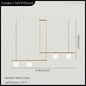 Hanging Lamp for Home LED Modern Minimalist Living Room Chandelier Simple Linear Restaurant Pendant Light Nordic Creative Shop