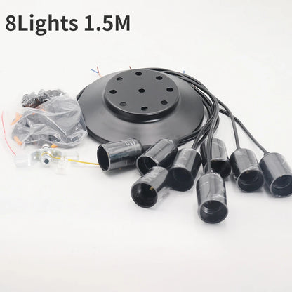 DIY Spider Chandelier Industrial Pendant Lights E27 Modern Ceiling Hanging Lamp Dinning Living Room Courtyard Lighting Fixture