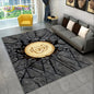 3D Bitcoin Virtual Currency Area Rug Large, Carpet Rug for Living Room Bedroom Sofa Playroom Doormat Decor, Kid Non-slip Floor Mat