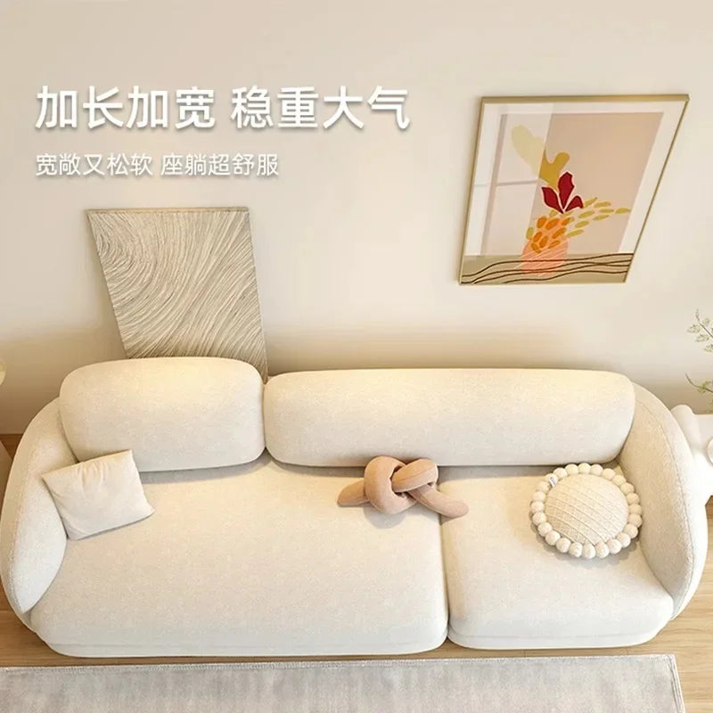 Modern Corner Sofa Bed for Living Room, Recliner Floor Couch Single Luxury Nordic Furniture
