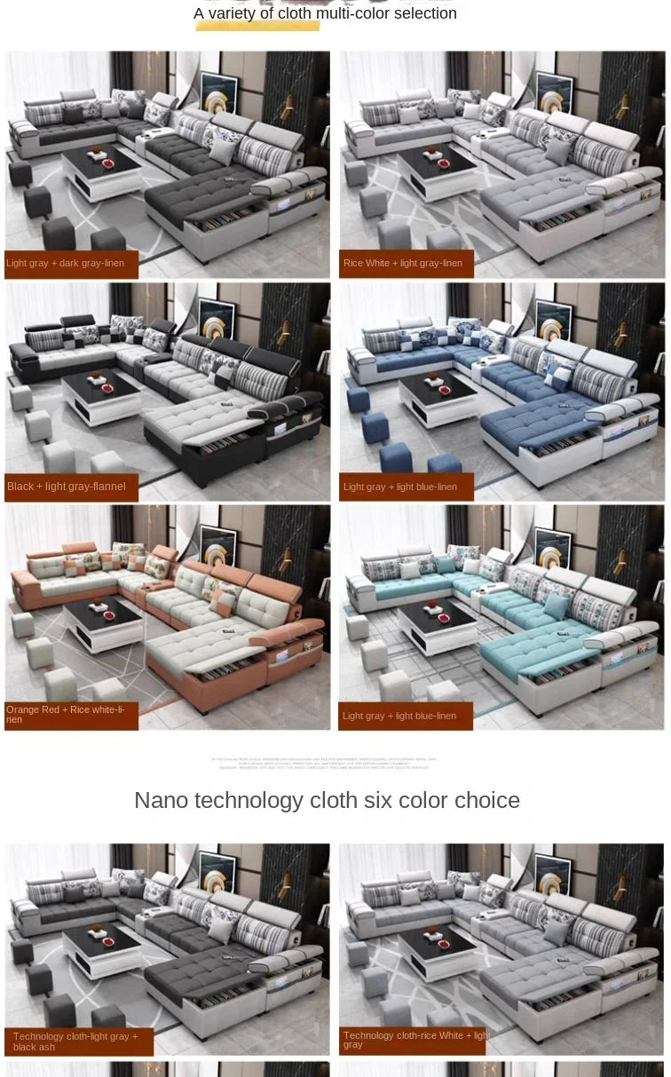 Gray Large Wood Sofas Filler Waterproof Design Lazy Lounges Puffs Couch Salon Recliner Luxury Canape Salon Furniture Home