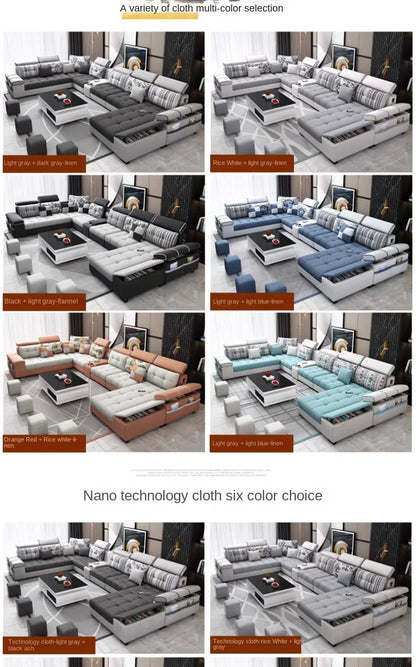 Gray Large Wood Sofas Filler Waterproof Design Lazy Lounges Puffs Couch Salon Recliner Luxury Canape Salon Furniture Home