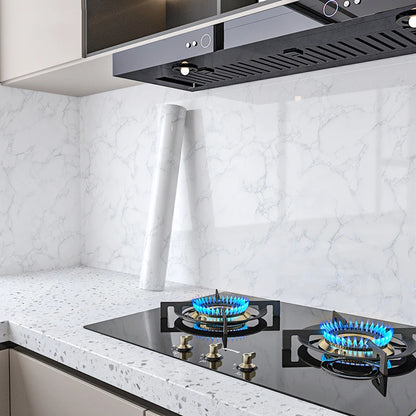 40cm Width Marble Self Adhesive Wallpaper Vinyl Wall Stickers Waterproof Contact Paper For Kitchen Decorative Film Home Decor