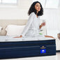 Queen ,14 Inch Gel Memory Foam Hybrid Mattress in a Box,Motion Isolation Individually Pocket Innerspring ,Pressure Relie