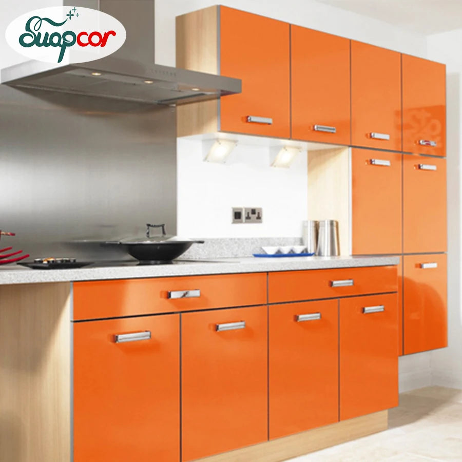 PVC Waterproof Oil-Proof Wallpaper White Self-Adhesive Kitchen Cabinet Table Top Old Furniture Renovation Color Change Stickers