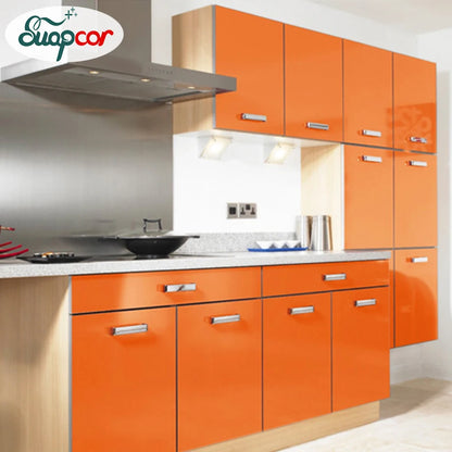 PVC Waterproof Oil-Proof Wallpaper White Self-Adhesive Kitchen Cabinet Table Top Old Furniture Renovation Color Change Stickers