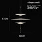 SANDYHA Modern Flying Saucer Style Chandeliers House Home Decor Led Pendant Lamps Kitchen Living Room Bedroom Interior Lighting