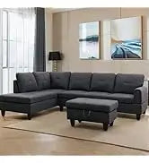 Cars Sofa for Living Room Set 3 Piece Modern Decor Loveseat Set with Arms and Nailhead,Includes Couch and A
