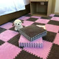 EVA Crawling Mat Stitching Suede Floor Mat Baby Play Mat Home Fashion Living Room Bedroom Puzzle Foam Carpet 30*30*1x1.0cm