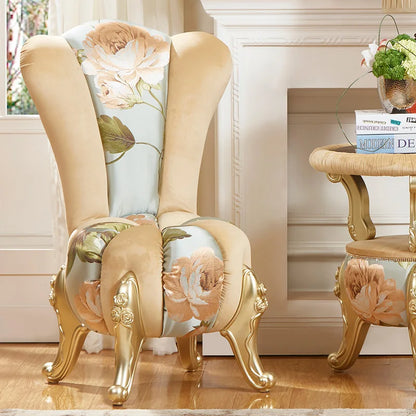European-Style Leisure Chair Coffee Table Three-Piece Living Room Sofa Couch Balcony Table and Chair Living Room