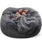 Soft Warm 180*90cm Fur Giant Removable Washable Bean Bag Bed Cover Comfortable Living Room Furniture Lazy Sofa Coat