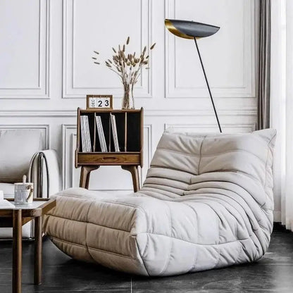 Modern Living Room Chair, Big Bean Bag Adult Floor Sofa, Togo Recliner Memory Foam Lazy Couch Suitable Balcony For Fireside