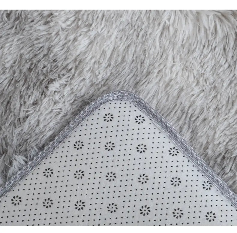 Soft Shaggy Carpet Living Room Fluffy Children Rugs Large Beige Plush Area Rug for Bedroom Kids Room Nursery Modern Home Decor
