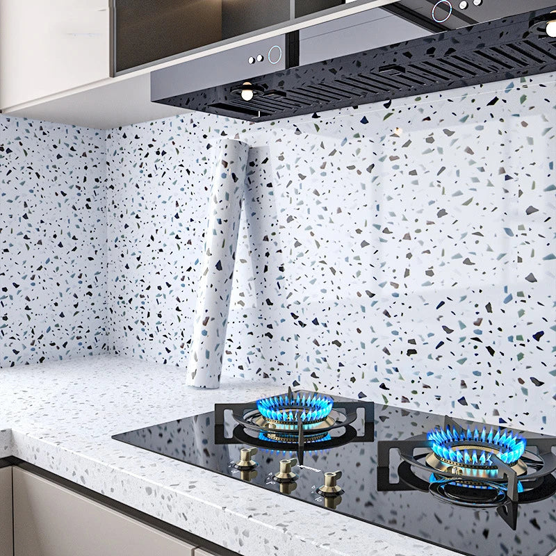 40cm Width Marble Self Adhesive Wallpaper Vinyl Wall Stickers Waterproof Contact Paper For Kitchen Decorative Film Home Decor
