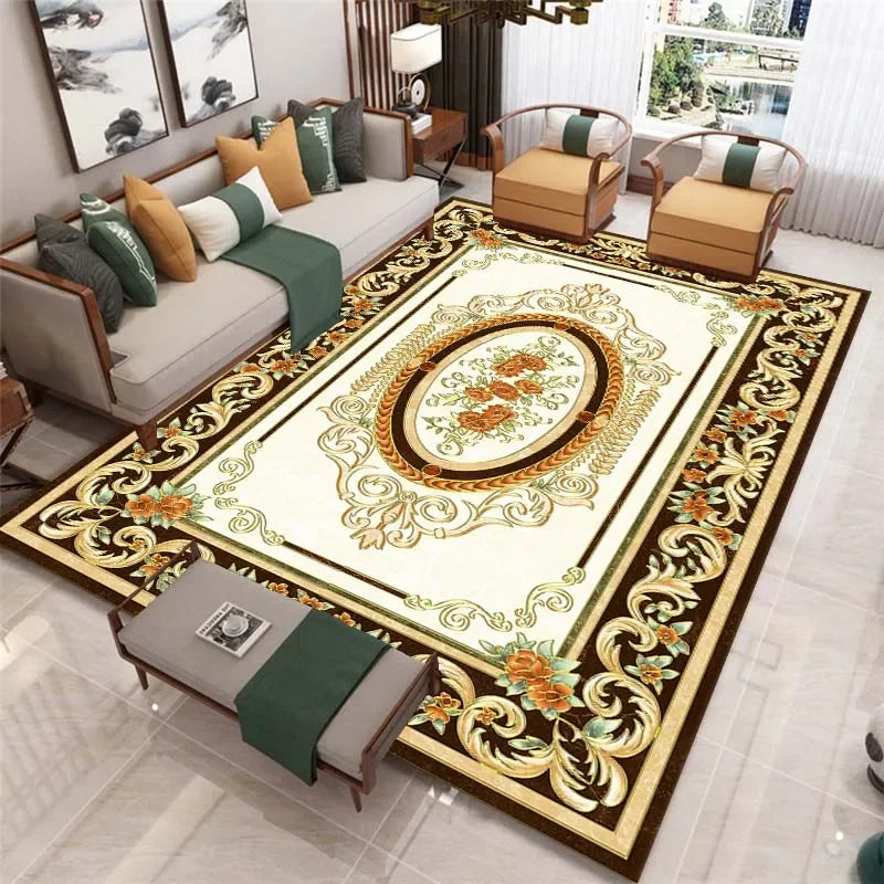 Classic  Carpets For Living Room  Area Rugs Home Decor Sofa Table Non-Slip Bedroom Floor Mats
