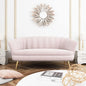 Loveseat Couch, Modern Velvet Sofa Accent Upholstered Settee, 2 Seater Small Loveseat for Small Spaces, Office, Bedroom, Living