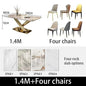 Luxury Dining Table Manger Chair Set Living Room Console Table Dressing Gold Space Savers Multifunction Yemek Masaları Furniture