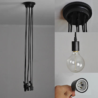 DIY Spider Chandelier Industrial Pendant Lights E27 Modern Ceiling Hanging Lamp Dinning Living Room Courtyard Lighting Fixture