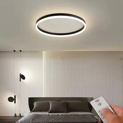 Modern LED Ceiling Lamp Chandelier for Living Dining Room Kitchen Bedroom Nordic Simple Round Home Decor Lighting Fixture Luster