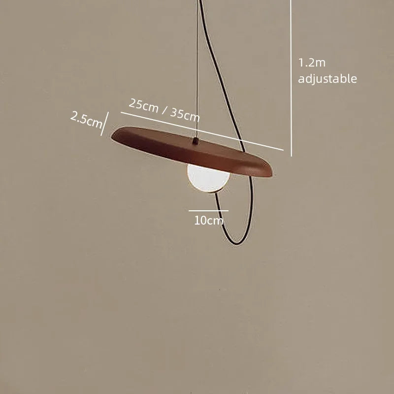 Danish minimalist restaurant circular magnetic pendant lights modern living room bedroom bedside bar table hanging lamps fixture