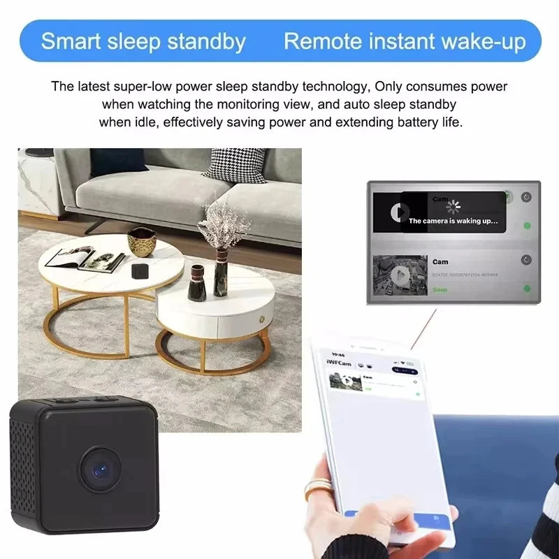 Xiaomi Mini Camera 1080p HD Wireless Wifi Remote Monitor Camera Home Ip Camera Motion Detection Recorder Super-long Battery Life