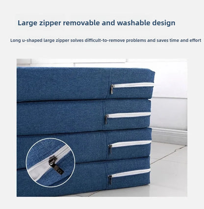 Memory Foam Folding Mattress Office Nap Bed Compact Tatami Yoga Mat Foldable Sponge Mattress Portable Single Bed for Easy