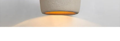 Wabi Sabi Restaurant LED Chandelier Light Bar Designer Bedroom Bedside Lamp Home Decor Cement Living Room Homestay Hanging Light