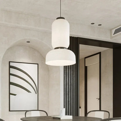 Wabi Sabi Style Rice Paper Chandeliers Japan Style Hanging Light for Ceiling Living Room LED Room Decor Lustre Pendant Lights