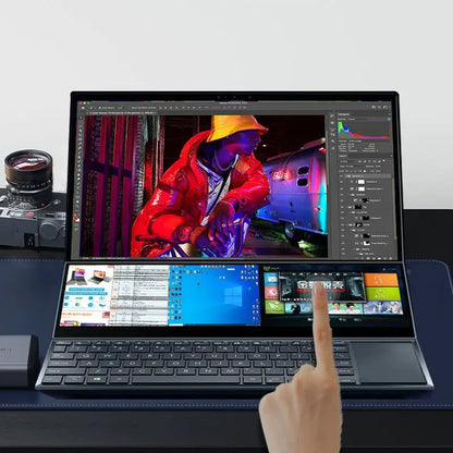 16+14 Dual Screen Touch Intel Core i7-9750H Gaming Business Laptop RAM 64GB SSD 4TB Backlight 6-Core 12 Thread DDR4 HD 4.5GHz
