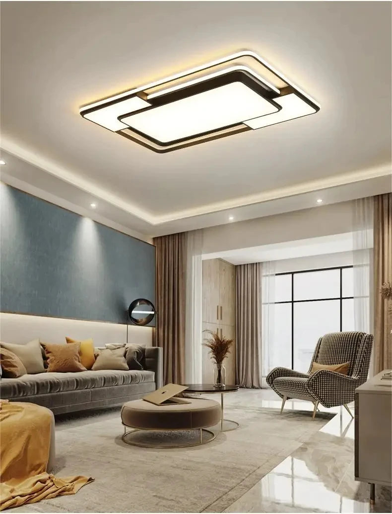 Living Room LED Ceiling Lamp Modern Simple Bedroom Room Dining Light Nordic Lustre Home Decoration Interior Lighting Chandelier