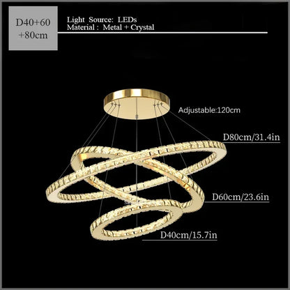 2024 Modern Crystal Ceiling Hanging Chandeliers for Living Dining Table Room Bedroom Lamps Home Decorations Pendant Light Lustre