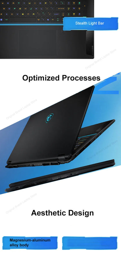 2024 MSI Stealth 18 AI Studio Gaming Laptop 18 Inch 4K UHD 120Hz MiniLED Screen Netbook Ultra 9-185H 32GB 2TB RTX4090 Notebook