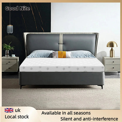Good Nite Cloud-Like 4.3" Memory Foam Mattress - Plush Pressure-Relieving Topper with Ice Silk Cover for Sweat-Free Sleep