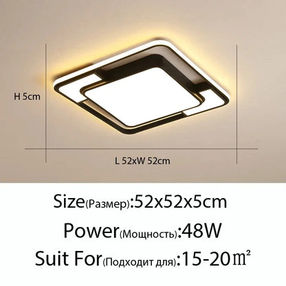 Living Room LED Ceiling Lamp Modern Simple Bedroom Room Dining Light Nordic Lustre Home Decoration Interior Lighting Chandelier