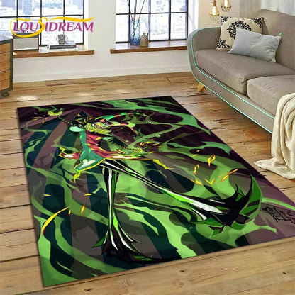 Cartoon H-Helluva Boss Blitzo H-Hazbin Hotel Carpet Rug for Bedroom Living Room Home Sofa Decoration,Child Large Decor Floor Mat