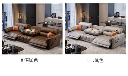 Genuine Leather Modern Sofa Chair Living Room Electric Designer Reclining Sofa Italian Loveseat Divano Soggiorno Home Furniture