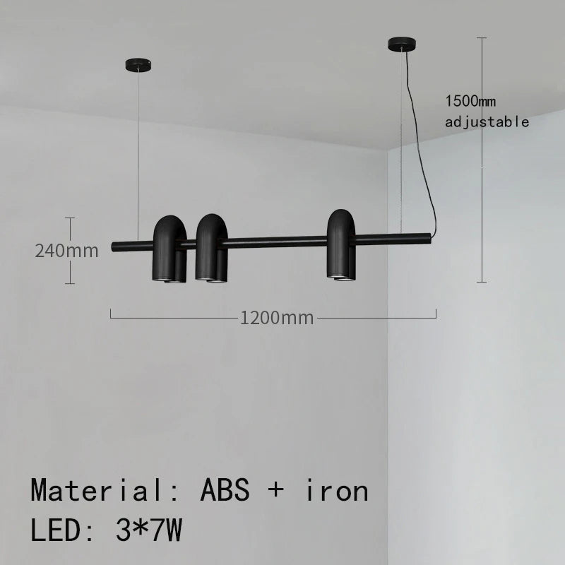Cirkus scandinavian pendant light LED U-shaped tube chandelier Simple creative lamp Living Room Decoration restaurant lights