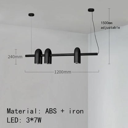 Cirkus scandinavian pendant light LED U-shaped tube chandelier Simple creative lamp Living Room Decoration restaurant lights