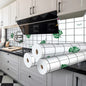 Kitchen Stove Oil-proof Sticker Waterproof High Temperature Resistant Wallpapers Kitchen Decoration Self Adhesive Contact Paper