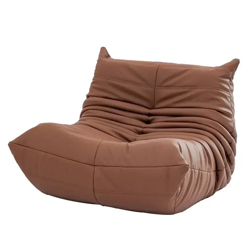 Fireside Chair for Adult Armless Floor Sofa Soft Comfy Lounge Chair Foam Sofa Accent Chair for Living Room Bedroom Bean Bag Sofa