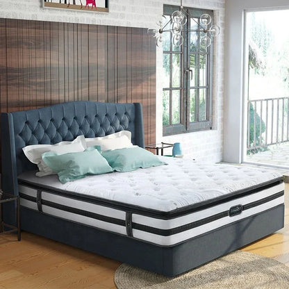 Euro Top Sleepwell Compressed Queen Size Gel Memory Foam Pocket Spring Mattress