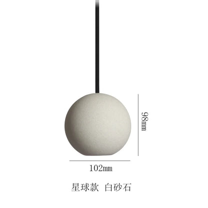 Chandelier Modern Chandelier Modern LED Concrete Ball Pendant Light Minimalist Mini Globe Cement Chandelier Home Decor