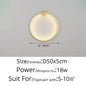 Simple Circle Background Decoration Lamps New Modern LED Wall Lights Living Room Bedroom Bedside Aisle Corridor Indoor Lighting